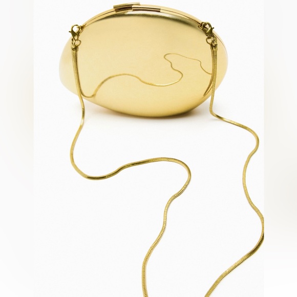 ZARA GOLD BOX BAG - Picture 5 of 12